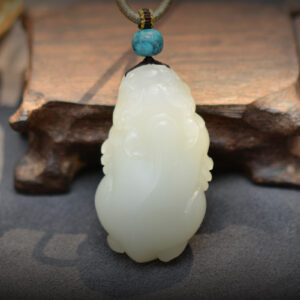 Premium Hetian jade pendant|Wealth attraction jewelry