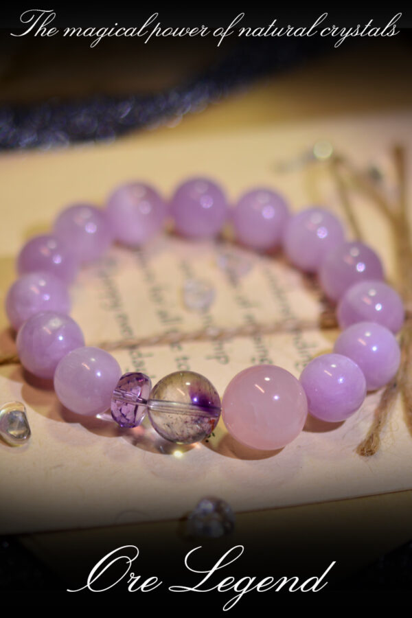 CASVIA High-Quality Kunzite, Amethyst, and Super Seven Women's Bracelet - Enhance Personal Charm and Attraction - 图片 8