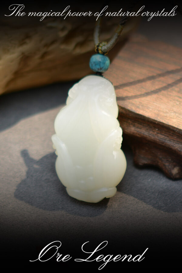 CASVIA Premium natural Hetian jade pendant engraved with pixiu motif for attracting wealth - 图片 8