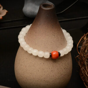 Premium Natural Hetian Jade| Bracelet| Southern Red Agate| Bracelet