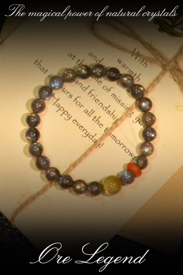 CASVIA Natural Gray Moonstone Bracelet - 图片 2