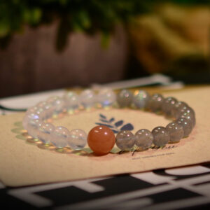 Premium Natural Moonstone, Labradorite, and Sunstone Bracelet