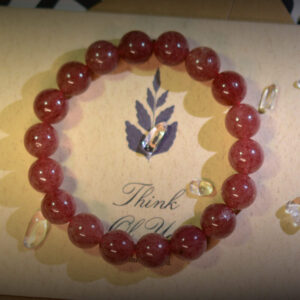 strawberry crystal |bracelet