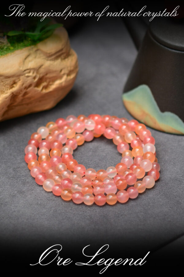 CASVIA Premium Natural Baoshan Agate Multi-Layer Bracelet with Fluorescent Candy Colors - The Perfect Gift Choice - 图片 5